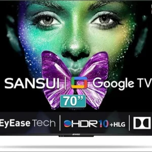 Sansui 140 cm (55 inches) 4K Ultra HD
  Smart QLED Google TV JSW55GSQLED (Black)
