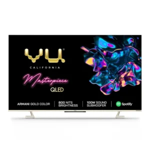 Vu 164cm (65 inches) Masterpiece Frame  Series 4K QLED TV 65MASTERPIECE (Armani Gold)