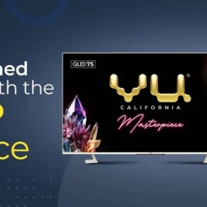 Vu 108cm (43 inches) Vibe Series QLED 4K
  Google TV 43VIBE24 (Black)